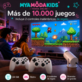 Proyector 4K + Juegos arcade y 2 Controles de Regalo