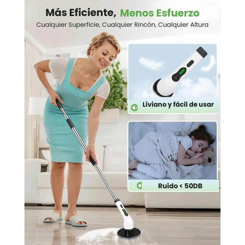 Cepillo Eléctrico Multifuncional 9 en 1 para Limpieza Profunda